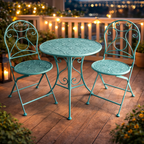 סט גינה פרזול בצבע טורקיז