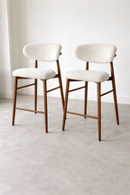 כיסא בר דגם "מונקו" בגוון עץ אגוז חום כהה (אזל המלאי)