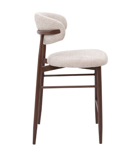 כיסא בר דגם "מונקו" בגוון עץ אגוז חום כהה (אזל המלאי)