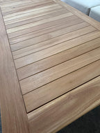 פינת ישיבה "LUXURY TEAK" מעץ טיק אמיתי וריפוד עבה