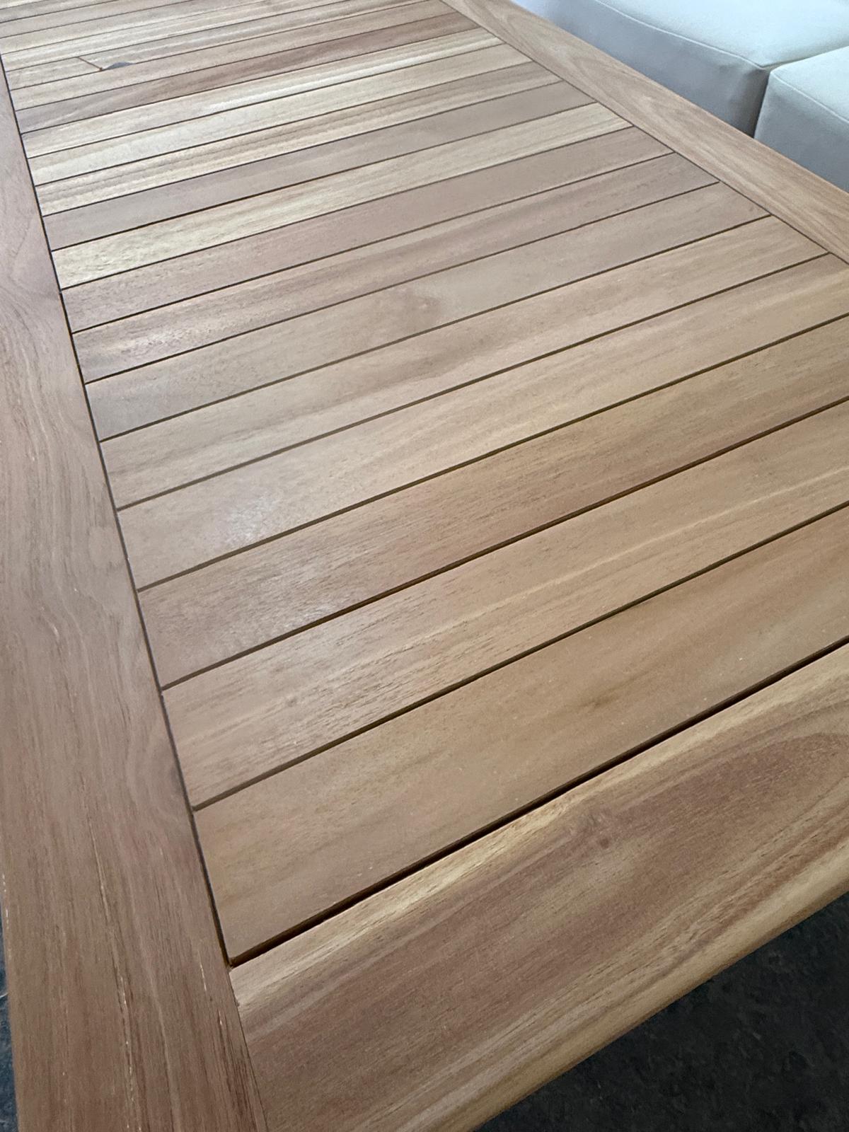 פינת ישיבה "LUXURY TEAK" מעץ טיק אמיתי וריפוד עבה